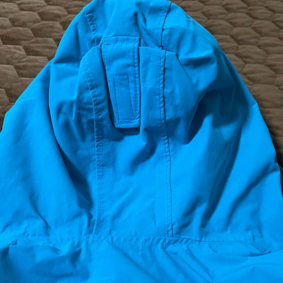 Lands' End Kids' Medium Size 8 Two-Tone Blue Waterproof Raincoat Winter - Picture 13 of 14